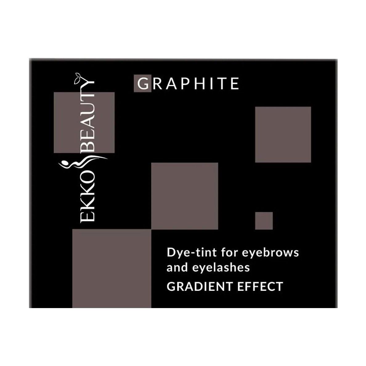 Фарба-тінт для брів та вій Ekko Beauty Gradient Effect, Graphite, 3 мл